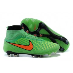 Chaussures de Football Nouveau Nike Magista Obra FG Vert Orange
