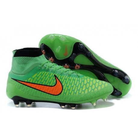 Chaussures de Football Nouveau Nike Magista Obra FG Vert Orange