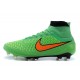 Chaussures de Football Nouveau Nike Magista Obra FG Vert Orange
