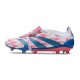 adidas Predator Elite Tongue FG Blanc Ftwr Bleu Solaire Rose Solaire