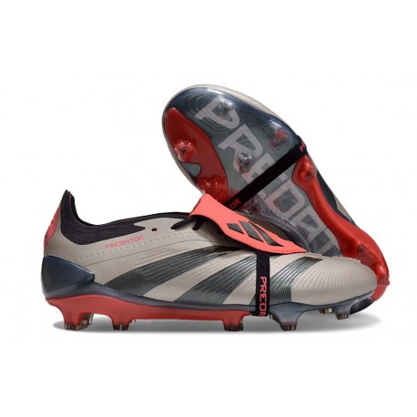 Crampons adidas Predator Elite FT FG Platin Métallique Noir Aurore Carbone