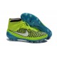 Chaussures de Football Nouveau Nike Magista Obra FG Vert Bleu Blanc