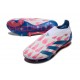 Crampons adidas Predator Elite Laceless FG Blanc Ftwr Bleu Solaire Rose Solaire