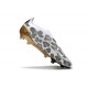 Crampons adidas Predator Elite Laceless FG Blanc Or Gris