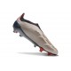 Crampons adidas Predator Elite Laceless FG Platin Métallique Noir Aurore Carbone