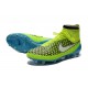 Chaussures de Football Nouveau Nike Magista Obra FG Vert Bleu Blanc