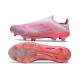 Chaussure adidas F50+ Laceless FG Rose Blanc