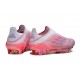Chaussure adidas F50+ Laceless FG Rose Blanc
