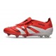adidas Predator Elite Foldover Tongue FG Rouge Lucide Blanc Noir