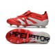 adidas Predator Elite Foldover Tongue FG Rouge Lucide Blanc Noir