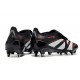 adidas Predator Elite Foldover Tongue FG Noir Gris Quatre Rouge Lucide