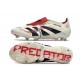 adidas Predator Elite Foldover Tongue FG Blanc Cassé Noir Rubis Pur