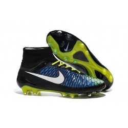 Chaussures de Football Nouveau Nike Magista Obra FG Noir Bleu Blanc