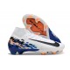 Nike Zoom Mercurial Superfly X Elite FG Blanc Bleu Noir