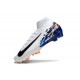 Nike Zoom Mercurial Superfly X Elite FG Blanc Bleu Noir