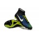 Chaussures de Football Nouveau Nike Magista Obra FG Noir Bleu Blanc
