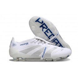 adidas Predator Elite Foldover Tongue FG Blanc Argent Métallique Royal Vif