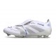 adidas Predator Elite Foldover Tongue FG Blanc Argent Métallique Royal Vif