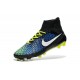 Chaussures de Football Nouveau Nike Magista Obra FG Noir Bleu Blanc