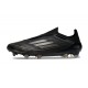 Crampons adidas F50 Elite Laceless FG Dark Spark - Noir Argenté Doré