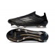 Crampons adidas F50 Elite Laceless FG Dark Spark - Noir Argenté Doré
