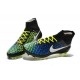 Chaussures de Football Nouveau Nike Magista Obra FG Noir Bleu Blanc