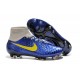 Chaussures Foot Nouvelle Nike Magista Obra FG ACC Bleu Gris Jaune