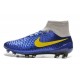 Chaussures Foot Nouvelle Nike Magista Obra FG ACC Bleu Gris Jaune