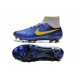 Chaussures Foot Nouvelle Nike Magista Obra FG ACC Bleu Gris Jaune