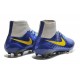 Chaussures Foot Nouvelle Nike Magista Obra FG ACC Bleu Gris Jaune