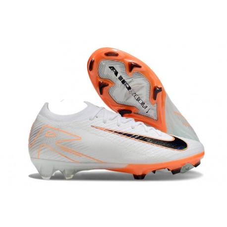 Nike Air Zoom Mercurial Vapor XVI Elite FG Blanc Noir Orange