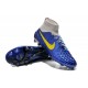 Chaussures Foot Nouvelle Nike Magista Obra FG ACC Bleu Gris Jaune