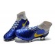 Chaussures Foot Nouvelle Nike Magista Obra FG ACC Bleu Gris Jaune
