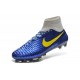 Chaussures Foot Nouvelle Nike Magista Obra FG ACC Bleu Gris Jaune