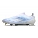 Crampons adidas F50 Elite Laceless FG Blanc Bleu