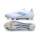 Crampons adidas F50 Elite Laceless FG Blanc Bleu