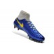 Chaussures Foot Nouvelle Nike Magista Obra FG ACC Bleu Gris Jaune