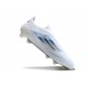 Crampons adidas F50 Elite Laceless FG Blanc Bleu