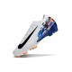 Nike Air Zoom Mercurial Vapor XVI Elite FG Blanc Noir Bleu
