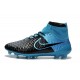 Crampon de Football Homme Nike Magista Obra FG ACC Cuir Noir Bleu