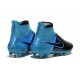 Crampon de Football Homme Nike Magista Obra FG ACC Cuir Noir Bleu
