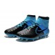 Crampon de Football Homme Nike Magista Obra FG ACC Cuir Noir Bleu
