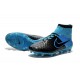 Crampon de Football Homme Nike Magista Obra FG ACC Cuir Noir Bleu