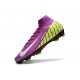 Nike Zoom Mercurial Superfly X Elite FG Violet Jaune Blanc