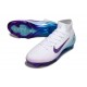 Nike Mercurial Superfly 10 Elite FG Blanc Violet Bleu