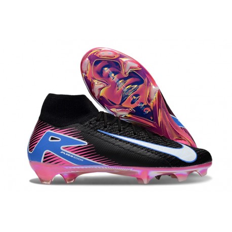 Nike Mercurial Superfly 10 Elite FG Noir Blanc Bleu