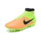 Chaussures Foot Nouvelle Nike Magista Obra FG ACC Cuir Jaune Volt Noir