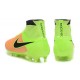 Chaussures Foot Nouvelle Nike Magista Obra FG ACC Cuir Jaune Volt Noir