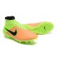 Chaussures Foot Nouvelle Nike Magista Obra FG ACC Cuir Jaune Volt Noir
