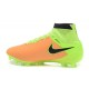 Chaussures Foot Nouvelle Nike Magista Obra FG ACC Cuir Jaune Volt Noir
